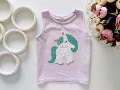 1,5,2 роки, зріст 92 Майка з єдинорогом