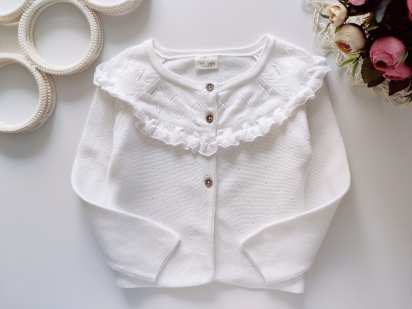 18,24 мес, рост 92 Белая детская кофточка