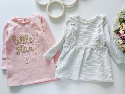 12,18 мес, рост 86 Платья комплектом