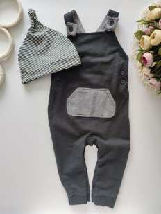 12,18 міс, зріст 80,86 Ромпер з новою шапкою