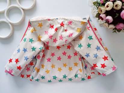 12,18 мес, рост 83 Демисезонная куртка в звездах