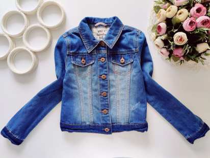 9,10 лет, рост 134,140 Джинсовка для девочки