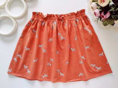 6,8 років, зріст 122,128 Спідниця в зебрах дитяча