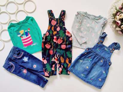 6-12 міс, зріст 72-80 Набір одягу для дівчинки