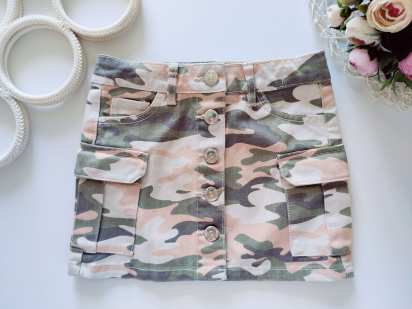 5 лет, рост 110 Юбка камуфляжной расцветки