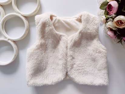 18,23 мес, рост 86,92 Жилетка беж