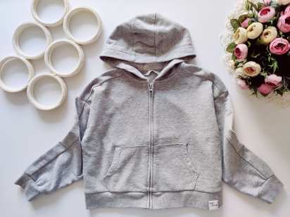 7,8 лет, рост 122,128 Кофта на молнии