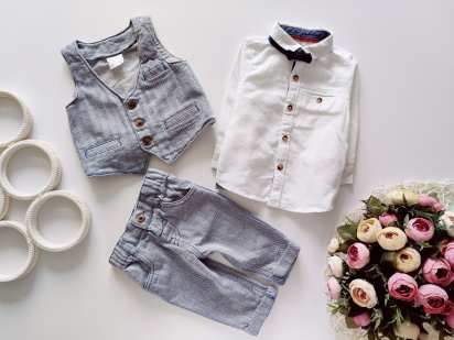 3 міс Святковий дитячий костюм на хрестини