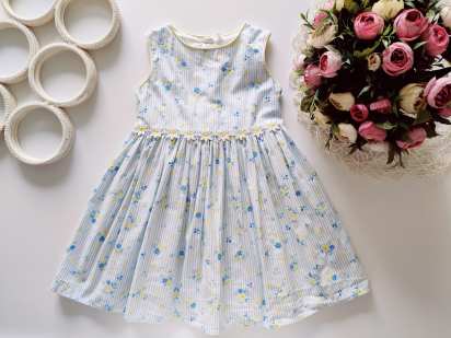 12,18 мес, рост 80,86 Платье в ромашках