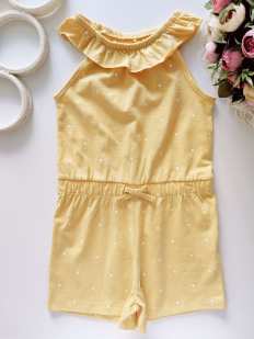 4,5 років, зріст 104,110 Красивий жовтий ромпер