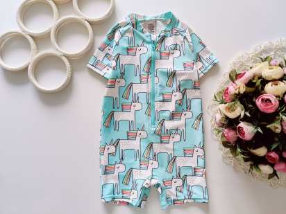 12,18 мес, рост 86 Купальникв единорогах