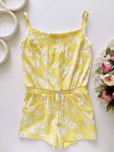 2,3 роки, зріст 98 Яскравий жовтий ромпер