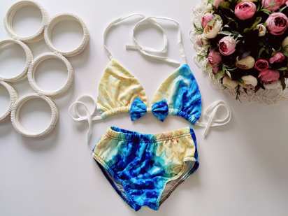 8,10 лет, рост 134,140 Рвздельный купальник