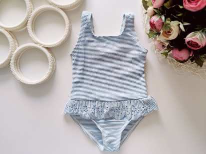 12,18 мес, рост 86 Новый голубой купальник