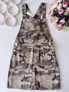 12 лет, рост 152 Новый камуфляжный сарафан