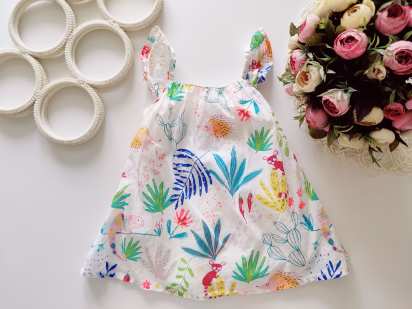 6,9 мес Воздушный сарафан в ежиках