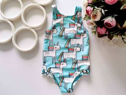 6,9 мес Красивый детский купальник