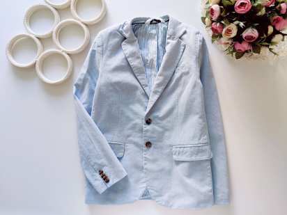 9,10 років, зріст 140 Блакитний піджак