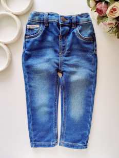 12,18 міс, зріст 80,86 М'які джинси на резинці