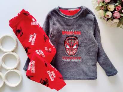 5,6 років, зріст 116 Тепла піжама Людина павук