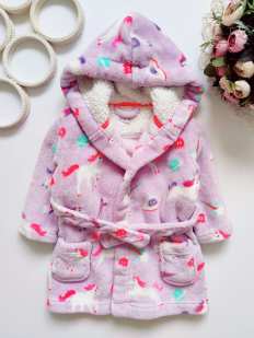 12,18 міс, зріст 86 Халат в єдинорогах