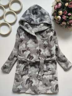 4,5 років, зріст 104,110 Халат у камуфляжному забарвленні