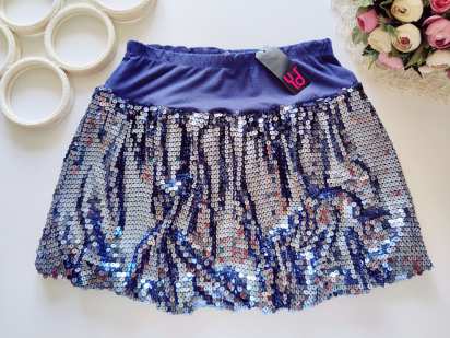12,13 років, зріст 158 Нова спідниця в паєтках
