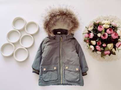 6,9 мес, рост 74 Теплая деми куртка
