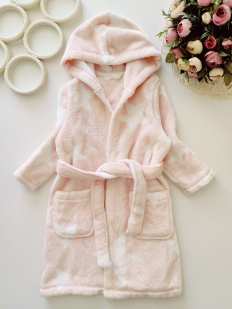 1,2 роки, зріст 90 Красивий халат у зірках