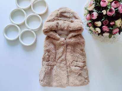 6,9 мес Теплая детская жилетка