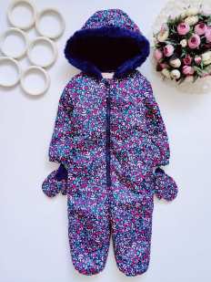 2,3 года, рост 92,98 Теплый детский комбинезон