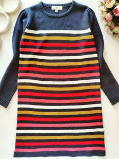 10 лет, рост 140 Теплое вязаное платье