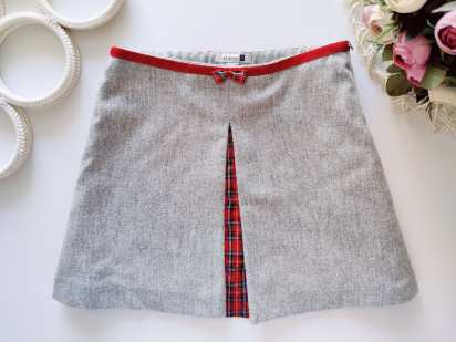 5,6 років, зріст 110,116 Тепла дитяча спідниця вовна