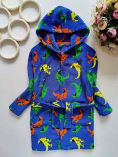 4,5 років, зріст 104,110 Халат у динозаврах