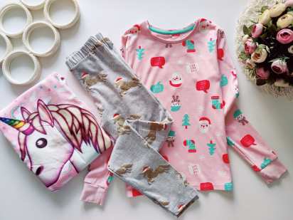 10,11 років, зріст 140,146 Новорічна піжама для дівчинки