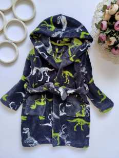 18,24 міс, зріст 86, 92 Халат з динозаврами