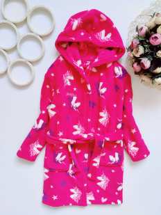 6,7 років, зріст 116,122 Халат у єдинорогах