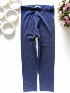 8-10 Трикотажные стрейчевые лосины темно синий цвет
