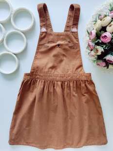 9,10 лет, рост 140 Вельветовый сарафан