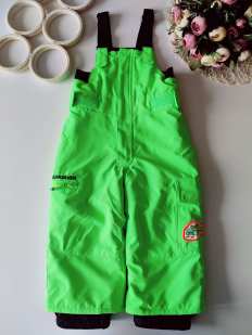 2 года, рост 92 Теплый зимний полукомбинезон для двора