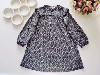 5,6 лет, рост 116 Платье с рукавами детское