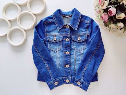 6,7 лет, рост 116,122 Стрейчевая джинсовка