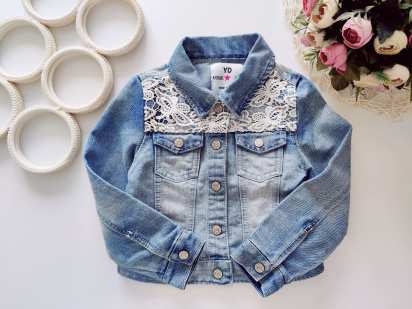 4,5 лет, рост 104,110 Голубая джинсовка на кнопках