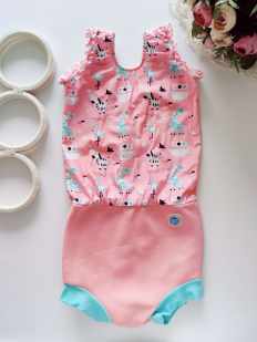 5 лет, рост 110 Купальник с неопреновым памперсом