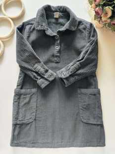 5 лет, рост 110 Теплое вельветовое платье