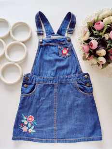 5,6 лет, рост 116 Сарафан под джинс