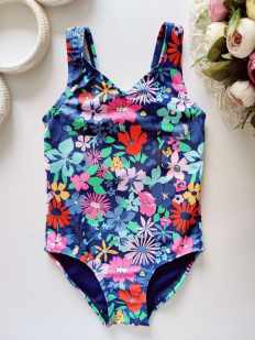 1,5,2 года, рост 92 Цветочный детский купальник