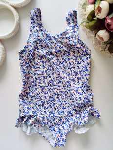 2,3 года, рост 92,98 Цветочный детский купальник