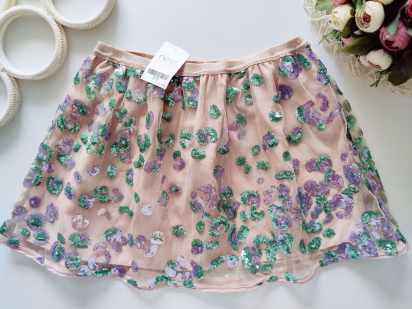 13 років, зріст 158 Ошатна спідниця в паєтках