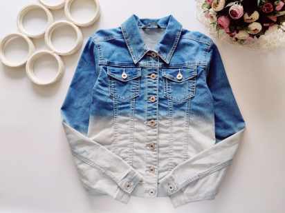 12,13 лет, рост 152,158 Стрейчевая джинсовка